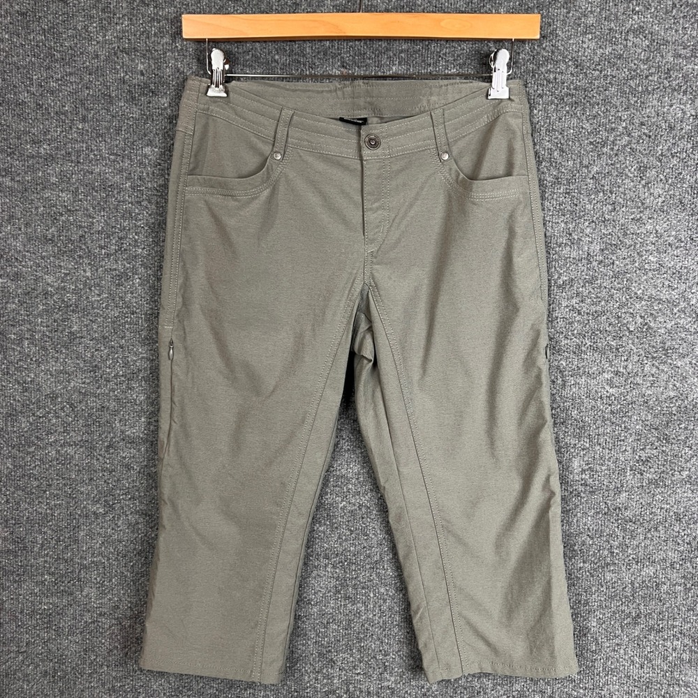 Kuhl Size 10 Hiking Capri Pants Womens Khaki Outdoor‎ Casual Lightweight